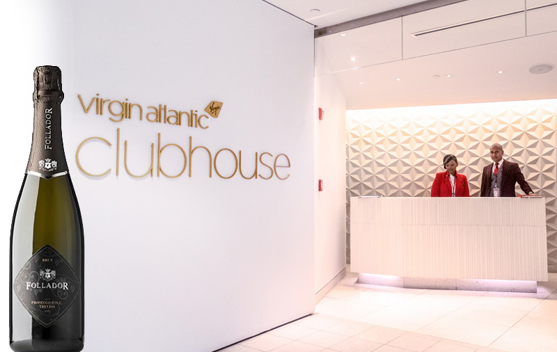 290 bottles of Follador a month for Virgin Atlantic’s Upper Class Clubhouse VIP Lounge at London Heathrow