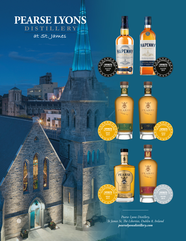 Pearse Lyons Distillery wins big at theIrish Whiskey Masters 2019